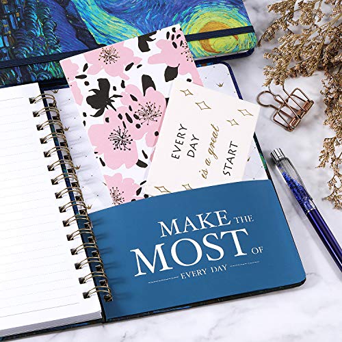 Ruled Notebook/Journal - Lined Journal with Hardcover, 8.4" x 6", College Ruled Spiral Notebook / Journal, Back Pocket, Strong Twin-Wire Binding with Premium Paper, Perfect for School, Home & Office
