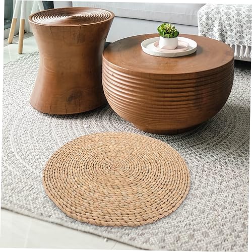 Mobestech Hand Woven Meditation Pillow Cushion for Yoga and Meditation Comfortable Woven Seating Mat for Home Design for Relaxation and Mindfulness