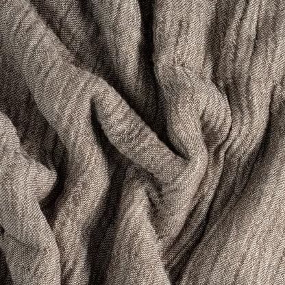Muslin Gauze Cotton Blanket, 100% Oeko-TEX Certified, 3 Layer 2 Ply, Soft Breathable All Season Bedding, Bed Layering Coverlet, Queen Size 83 x 89 in, Mocha Brown - color: Mocha Brown, size: Queen (U.S. Standard)