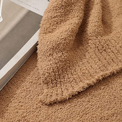 bearberry Super Soft Fluffy Throw Blanket Lightweight Cozy Warm Throw Blankets for Couch Bed Sofa All Season (Camel, 50”x60”) - color: Camel, size: Throw(50″x60″)