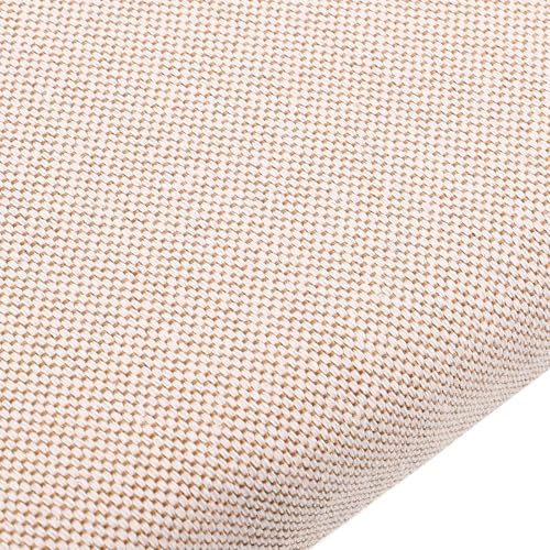 SUPVOX Bench Stool with Cushion Portable Prayer Stool Wooden Seat Beige Medium for Adults Over 150cm and Sitting Support