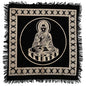 Indian Consigners Tarot Spread Altar Cloth Small 18" Square Wall Hanging Wiccan Witchcraft Wica Wall Hanging (Golden Buddha) - color: Golden Buddha