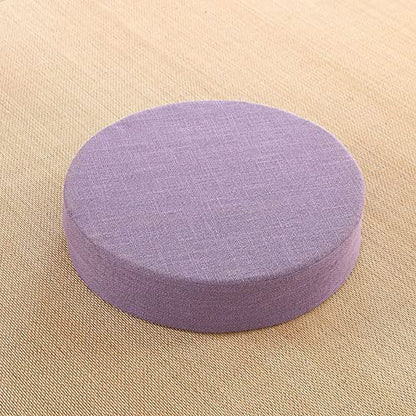 40x6cm Yoga Meditation Cushion Meditation Pillows Japanese Tatami Mat Zafu Meditation Cushion Round Yoga Seat Cushion(Purple) - color: Purple