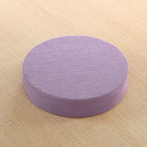 40x6cm Yoga Meditation Cushion Meditation Pillows Japanese Tatami Mat Zafu Meditation Cushion Round Yoga Seat Cushion(Purple) - color: Purple