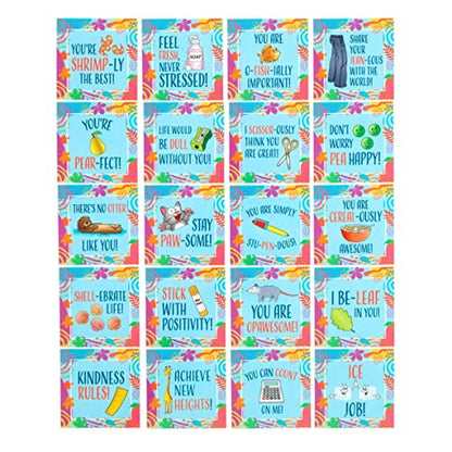 Really Good Stuff Little Enlightenments - Playful Pun Cards - Set of 40 - Boxed Card Set - Gift of Positivity and Inspiration - Social-Emotional Learning - Mental Health - style: Playful Pun Cards