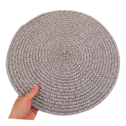 Seat Cushion Round Floor Pillow Giant Woven Floor Mat Comfortable Sitting Pillow for Home and Office