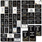 Seajan 200 Pcs Positive Affirmation Cards Gift for Men Employee Black Motivational Inspirational Cards with Quotes Encouragement Bulk with Boxes for Office Business Daily Affirmation