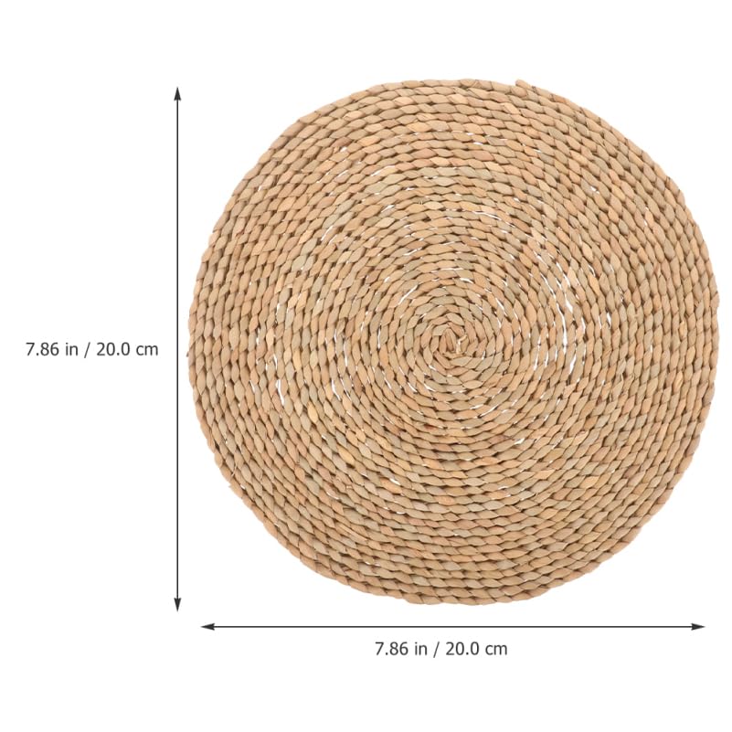 Lurrose Meditation Cushion: Round Floor Cushion - Woven Boho Floor Pillow for Yoga Zen Home Decor