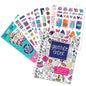 Gratitude Journal 52 Week Daily Positive Thinking for Thankfulness + Sticker Set | Gratitude Finder - color: Whimsy Doodle + Grateful Heart Stickers