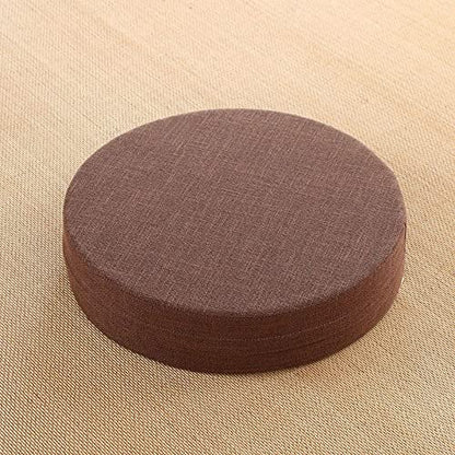 40x6cm Yoga Meditation Cushion Meditation Pillows Japanese Tatami Mat Zafu Meditation Cushion Round Yoga Seat Cushion(Coffee) - color: Coffee