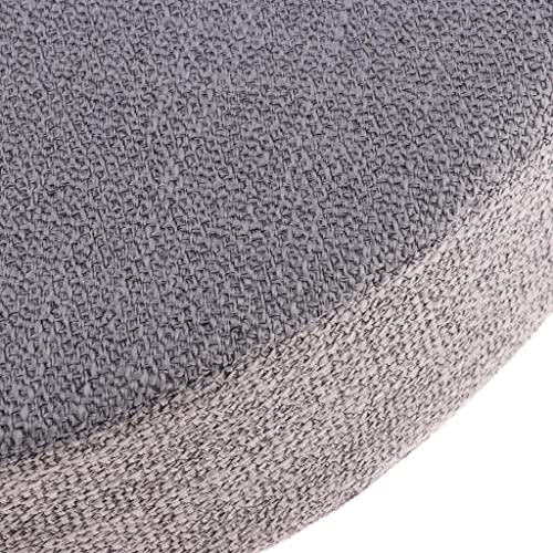 6cm Portable Round Yoga Meditation Cushion - Weight Breathable Linen, Perfect for Home and Outdoor Exercise - Gray