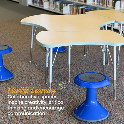 ECR4Kids ACE Active Core Engagement Wobble Stool, 15-Inch Seat Height, Flexible Seating, Blue - color: Blue