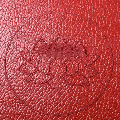 Leather Square Meditation Cushion, Meditation Kneeling Cushion Futon, Thickened Living Room Floor Cushion, for Floor Bedroom Balcony Sitting Pier Cushion(Brown)