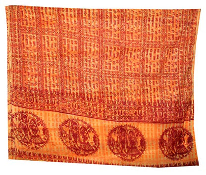 Odishabazaar Large Meditation Scarf Wrap Yoga Prayer Shawl - Hare Rama Hare Krishna(52x33 inch)