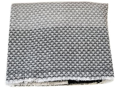 Handwoven Shawl Wraps Large Stole 8 ply Exclusive Premium Quality Wool Handmade in Nepal Pashmina Scarfs for Women And Men - color: Pineapple Grid