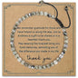 Thank You Gifts for Women: Teacher Appreciation Office Gifts for Coworkers Employee Boss Lady Manager Colleague Natural Stone Bracelet - color: Moonstone