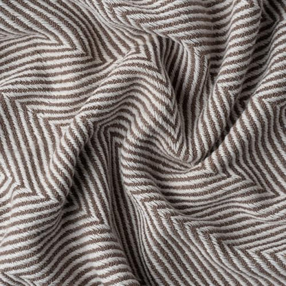 Bed Blanket, Lightweight, Cotton-Rich Blend, 100% Recycled Cotton, Twin Size (57 x 79 Inch), Textured Woven Bedding, Easycare, Breathable Layering, Summer Coverlet, Mocha Brown - color: Mocha Brown, size: Twin