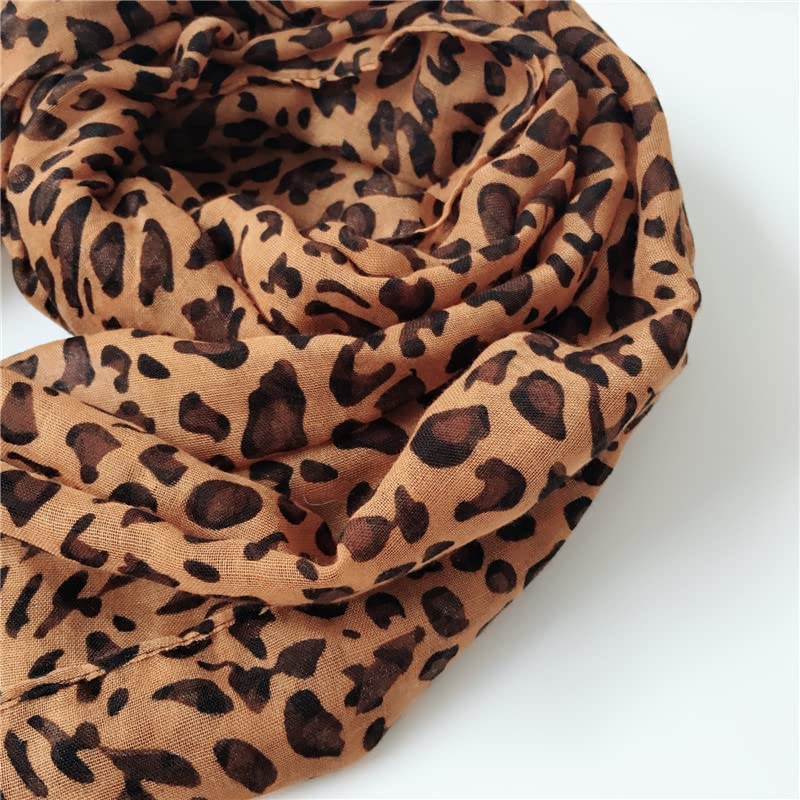 Women's Cotton Scarves Lady Light Soft Fashion Solid Scarf Wrap Shawl - color: Classical Leopard1