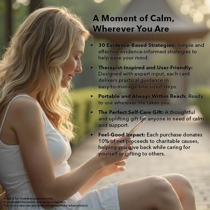A Little Box of Help for Anxiety. 30 Evidence-Based strategies with Step by Step Guidance for Anxiety Relief, Stress Management, self-Care and Emotional Wellness. A Thoughtful Gift idea.