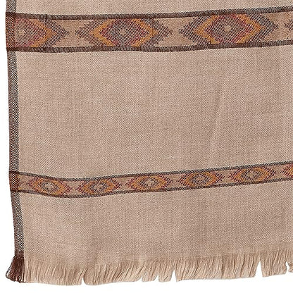 Weavers Villa Meditation Shawl/Wrap, Oversize Scarf or Stole. Unisex - color: Light Beige