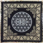 Indian Consigners Altar Cloth Geometric Witchcraft Alter Tarot Spread Top Cloth Wiccan Square Spiritual 18 by 18 Sacred(Geometric Gold Silver) - color: Geometric Gold Silver