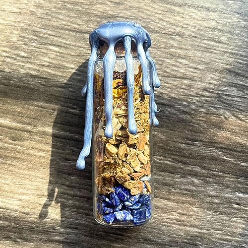 BlkGrlMagick Handcrafted Mini Protection Spell Jar, Real Banishing Crystals, Homegrown Herb, Banish Negativity, Remove Hex Jinx, Break Curse, Bad Habits, Black Owned Apothecary Ritual Gifts - size: Protection Spell