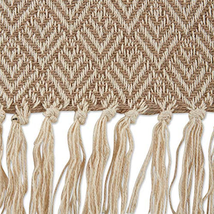DII Diamond Throw Collection Cotton Woven, 50x60, Stone - color: Stone