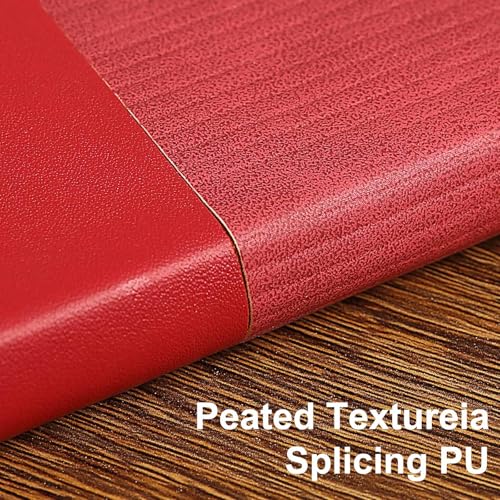 Lined Journal Notebook for Work College Ruled Note Book 5.79"x8.27" A5 PU Leather Daily Journaling 216 Pages for Women Men Writing Home School Supplies Business (Red) - color: 08-Red-1pack, style: A5 Lined 216pages