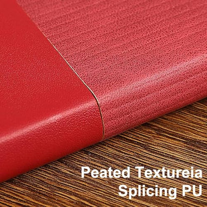 Lined Journal Notebook for Work College Ruled Note Book 5.79"x8.27" A5 PU Leather Daily Journaling 216 Pages for Women Men Writing Home School Supplies Business (Red) - color: 08-Red-1pack, style: A5 Lined 216pages