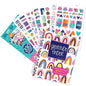 Gratitude Journal 52 Week Daily Positive Thinking for Thankfulness + Sticker Set | Gratitude Finder - color: Rain-Boho + Grateful Heart Stickers