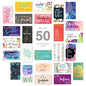 Canopy Street Inspirational Quote Cards / 50 Positivity Cards / 25 Uplifting Designs / 2" x 3.5" Flat Mini Motivational Business Card Sized Notes/Made In The USA - color: Inspirational