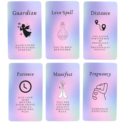 41 Insight Message Cards Deck – Daily Clarity & Reflection Cards, Compact 10.4 × 7.3 cm, English Version