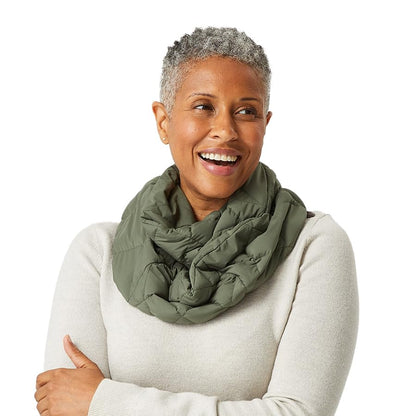 PYVOT Weighted Infinity Scarf, 3 lb Sensory Shoulder Wrap for Everyday Comfort - color: Olive