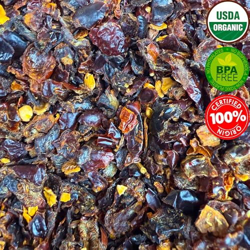 Rose Hips Tea - 1 LB (16 oz) | Real Wild Harvest | 100% USDA Certified Organic | Cut and Sifted Albanian Rose Hips Shells | Aroma-Rich Seedless Rosehip (rosa canina fructus) | By U.S. Wellness Naturals
