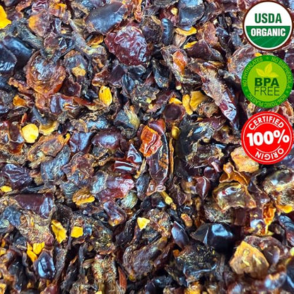 Rose Hips Tea - 1 LB (16 oz) | Real Wild Harvest | 100% USDA Certified Organic | Cut and Sifted Albanian Rose Hips Shells | Aroma-Rich Seedless Rosehip (rosa canina fructus) | By U.S. Wellness Naturals