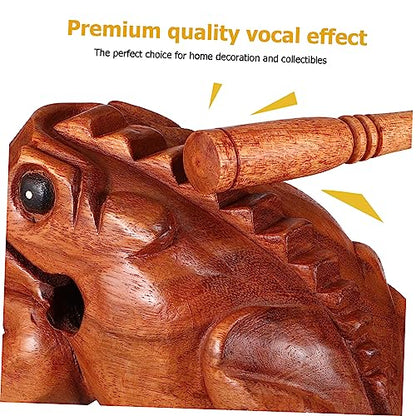 3pcs Wooden Sound Animals Music Block Toad Pig Owl Percussion Instruments for Home Decoration Realistic Sound