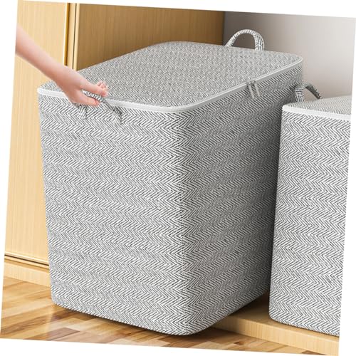 LABRIMP Clothes Storage Bag for Bedding and Quilts Large Capacity Household Organizer for Comforters Blankets and Clothes Non-woven for Moving and Travel