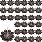 Sumind 30 Pieces Incense Holder Lotus Sticks Incense Burner Cone Burner Ash Catcher for Home Fragrance Decor Yoga SPA Bedroom(Retro)