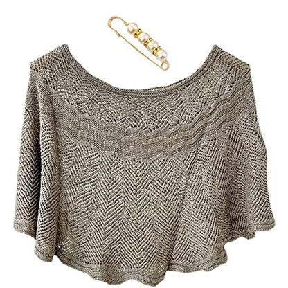 Knitted Sun-Proof Ice Silk Shawl, Knitted Sun-Proof Shawl, Summer Hollow-Out Knit Shawl Wraps, Silk Shawl