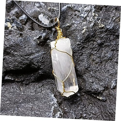 1Set Delicate Healing Chakra Crystal Pendant Kit with Present Box Portable Meditation Stones for Relief Gemstone Accessories for Relaxation Decoration