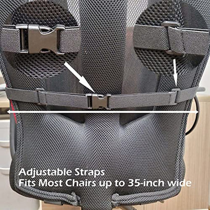 Inflatable Lumbar Support Pillow for Office Chair and Car Seat, Back Support Cushion with Air Pump for Reducing Lower Back Pain