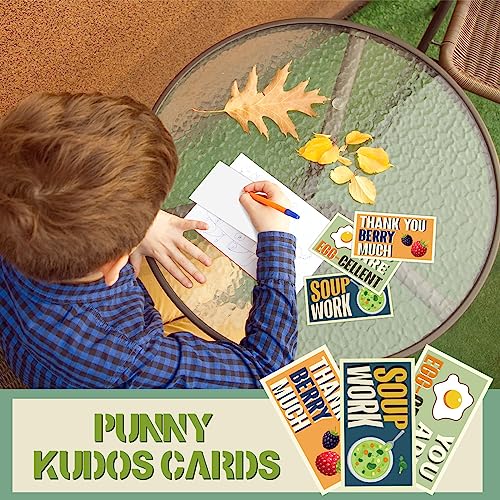 Yeaqee 240 Pcs Employee Appreciation Kudos Cards Funny Blank Back Motivational Card Encouragement Thank You Note Recognition Card for Teacher College Affirmation Gift(Funny) - style: Funny