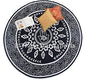 Indian Round Hamsa Tapestry, Decorative Table Cloth, Large Meditation Throw, 72" Round Picnic Blanket, Boho Beach Throw, Ethnic Yoga Mat (Pattern 3)