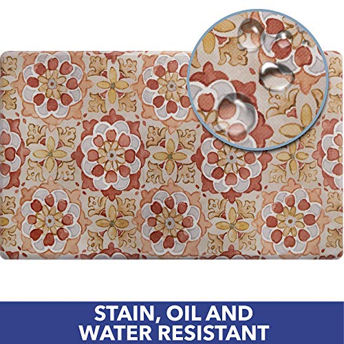 SoHome Cozy Living Anti Fatigue Mat Kitchen Mat Non Slip Stain Resistant Easy Clean 1/2 Inch Thick Kitchen Floor Mats, Turkish Spice 18" x 30" - color: Spice, size: 30"L x 17.5"W x 0.5"Th