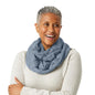 PYVOT Weighted Infinity Scarf, 3 lb Sensory Shoulder Wrap for Everyday Comfort - color: Light Blue
