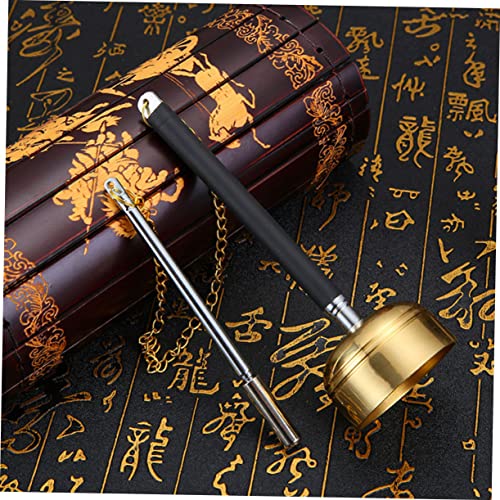 Temple Supplies Meditation Bell Meditation Cushion Brass Call Bell Dinner Bell Desk Topper Classroom Bell Handbell Instrument Handheld Bell The Bell Metal Nurse Desktop(1pcs) - color: 1pcs