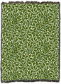 Pure Country Weavers William Morris Oak Tree Green Blanket XL - Arts & Crafts - Gift Tapestry Throw Woven from Cotton - Made in the USA (82x62) - color: Green, size: X-Large