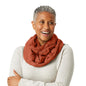 PYVOT Weighted Infinity Scarf, 3 lb Sensory Shoulder Wrap for Everyday Comfort - color: Clay