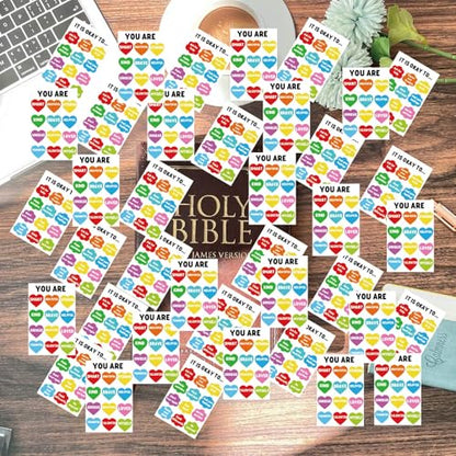 240 Pcs Mental Health Cards Motivational Reading Cards Rewards Prizes Inspirational Gift for Boho Classroom Library Teacher Supplies(I am) - color: positive bright