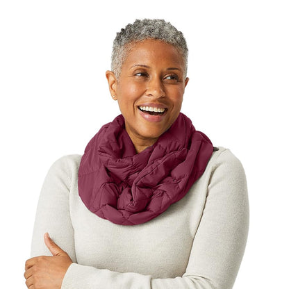 Weighted Infinity Scarf, 3 lb Sensory Shoulder Wrap for Everyday Comfort - color: Raspberry